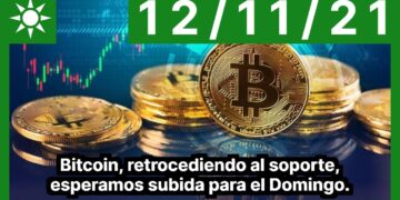 Bitcoin, retrocediendo al soporte, esperamos subida para el Domingo.