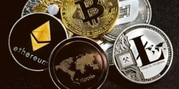 Bitcoin, Ethereum, Shiba Inu, Dogecoin, Litecoin