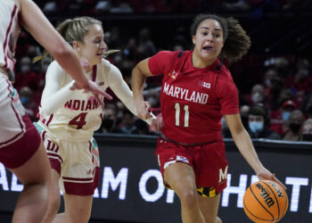 No. 13 Maryland women hold off No. 10 Indiana 67-64