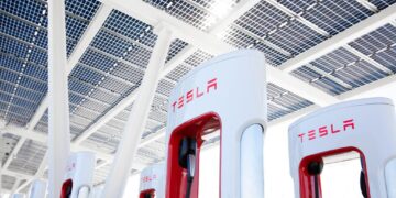 Tesla’s first Dogecoin Supercharger opens, Musk revises plans for diner and drive-in