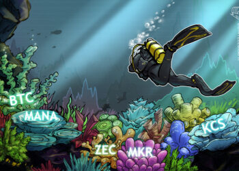 Top 5 cryptocurrencies to watch this week: BTC, MANA, MKR, ZEC, KCS