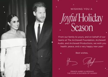 bitchy | The Sussexes’ Christmas card is a photo from the Ripple of Hope gala