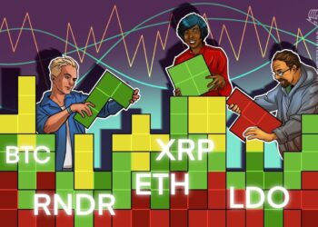 A sideways Bitcoin price could lead to breakouts in ETH, XRP, LDO and RNDR
