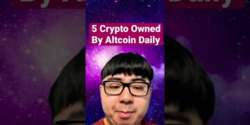 Top 5 Crypto Owned By Altcoin Daily. #invest #cryptocurrency #crypto #altcoins #altcoindaily